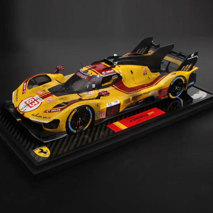 BBR 1:18 法拉利499P赛车 叶一飞冠军车 树脂汽车模型收藏摆件