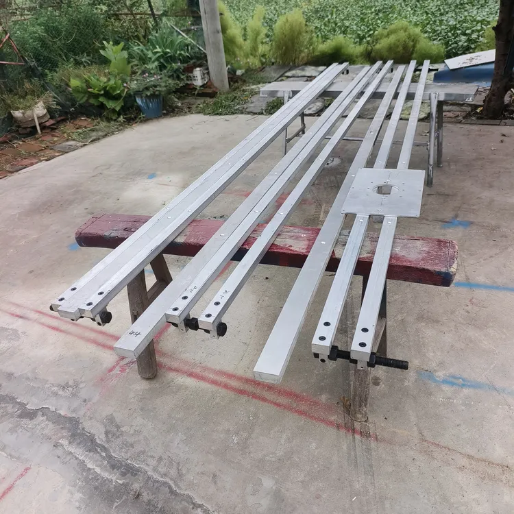 寿材开燕尾槽铝靠山寿材大板开榫卯槽公母槽铣槽靠尺磨具辅助工具