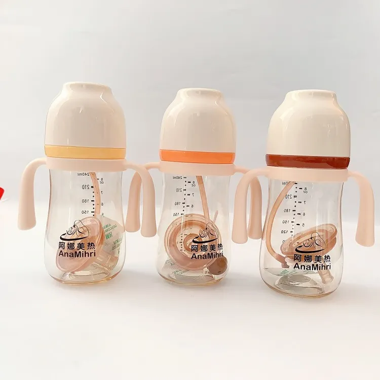 Anamihri 宽口径PPSU奶瓶 240 ml（AN2150）