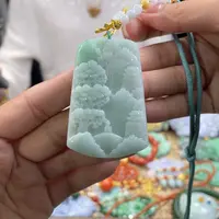 翡翠颈饰未镶嵌代编织