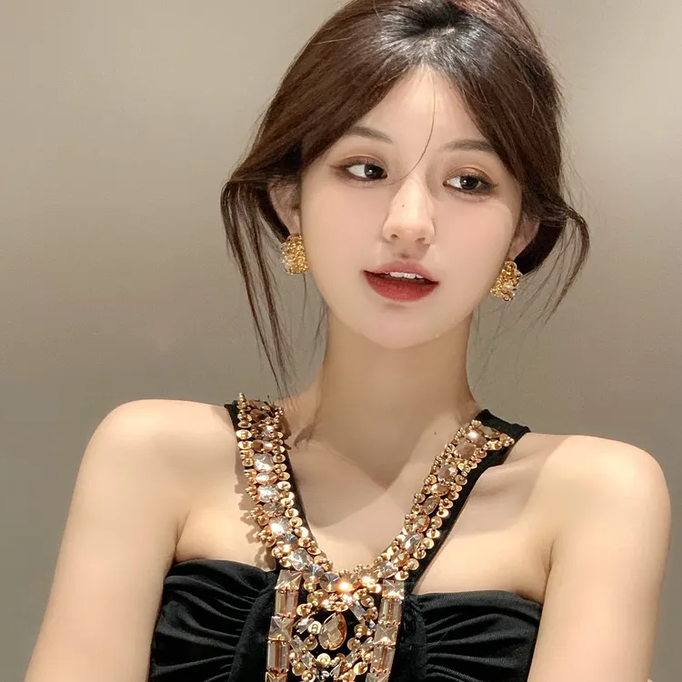 FULL GIRLISH耳环00528金色时尚镂空耳钉耳饰