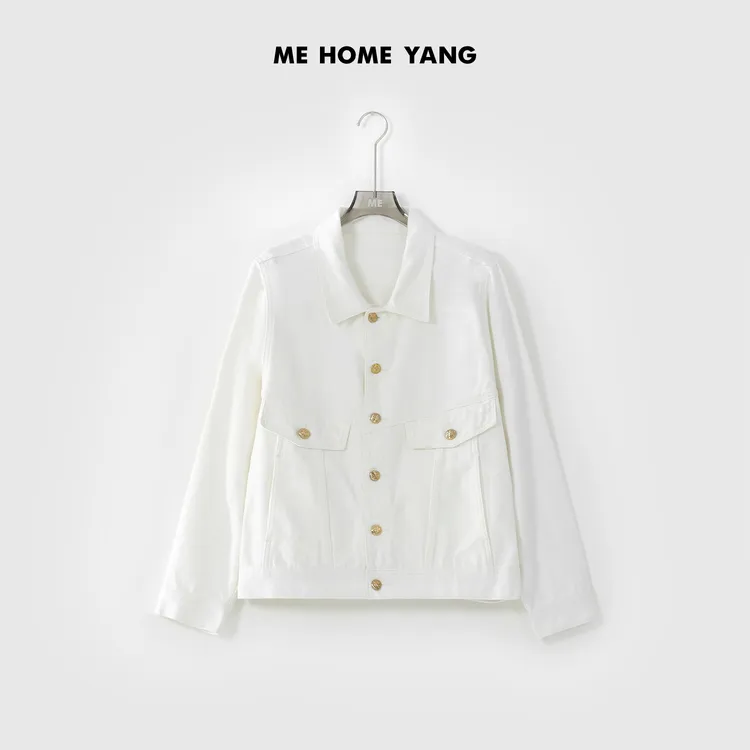 ME【凯旋牛仔外套】女士新款显瘦时尚百搭白色外套MEQS0916