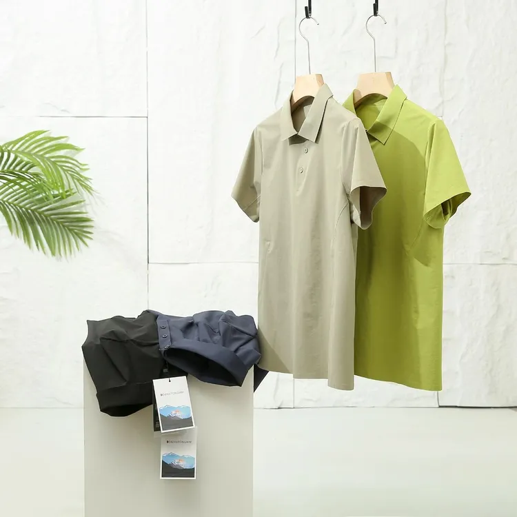 男士polo衫商务速干透气三防运动3D裁剪T恤 激光压胶工艺短袖2109