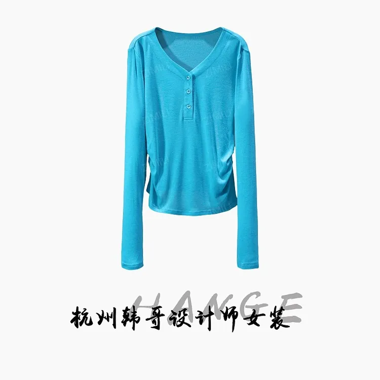 【韩哥女装】2025秋冬新品《云絮系列》松石青天丝羊毛上衣10031-A2