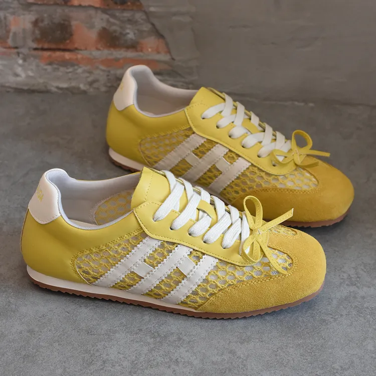 shougu/首谷2025夏季新款网面透气德训鞋女款舒适轻便百搭休闲鞋