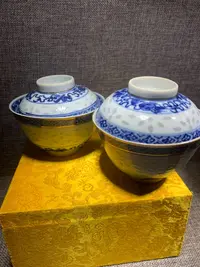 陶瓷当代仿古艺术品盖碗