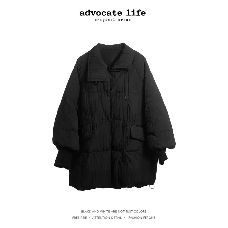 Advocatelife2025冬季新款潮牌女装气质中长款羽绒服外套JQ382517