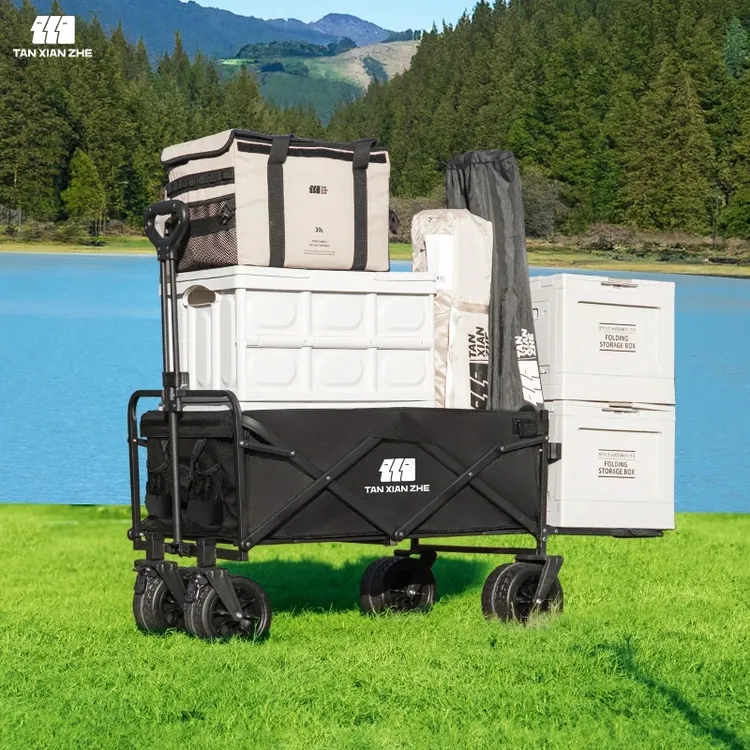 探险者防水户外露营车户外野营车露营折叠拉车摆摊小推车营地车