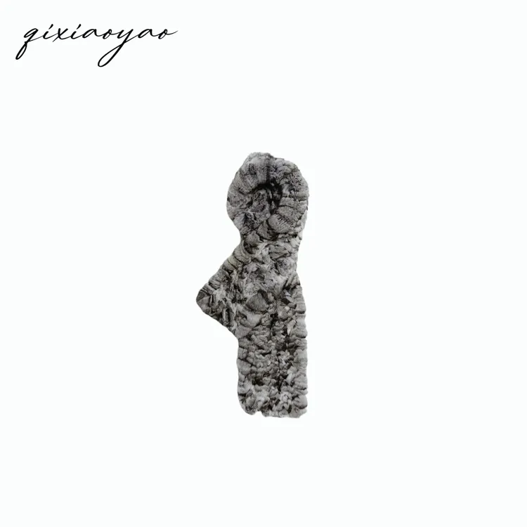 QIXIAOYAO 冬季保暖青紫蓝围巾#YTGF72101