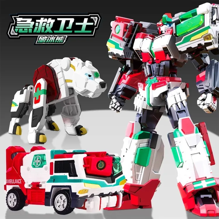 正版炫卡斗士2猛兽能量急救卫士变形机器人儿童玩具男孩汽车金刚