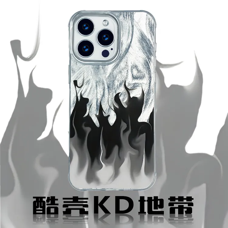 黑色火焰--创意YS时尚动漫适用于苹果华为OPPOVIVO小米手机壳