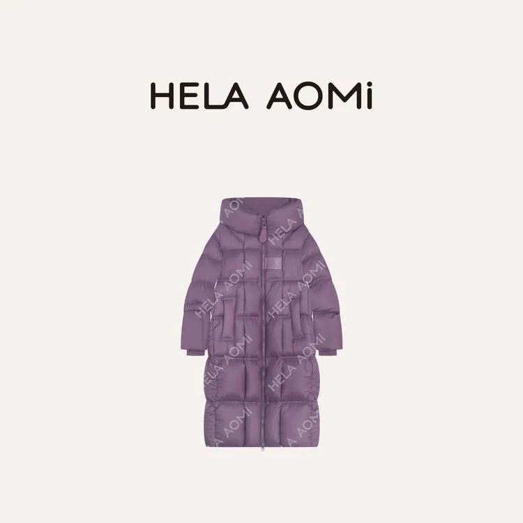 HELA AOMI “自留鹅被！”白鹅绒过冬长款过膝羽绒服CY5DM02538