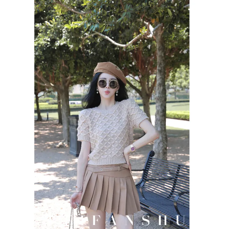 WEIFANSHU/魏凡舒【暖雾情愫】早秋新款时尚气质百搭羊驼毛衣&开衫