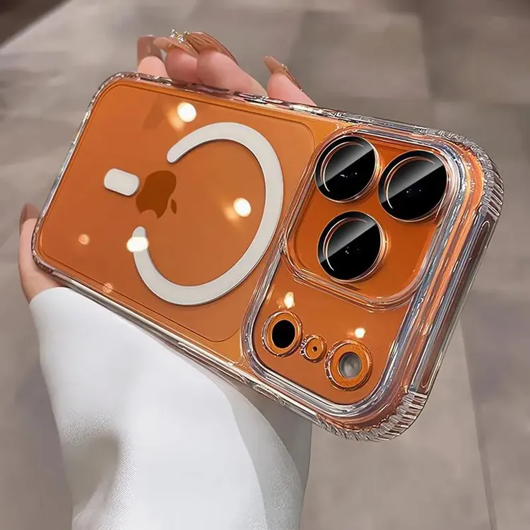 适用苹果17promax磁吸手机壳iphone17pro新款air带镜头膜16promax