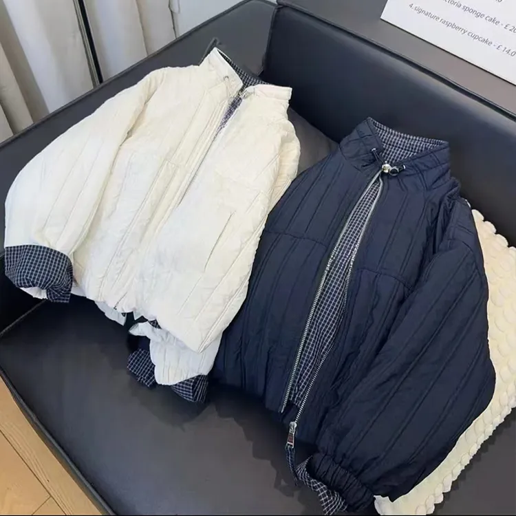 男女童立领轻棉衣冬款2025初冬大童韩版洋气夹棉保暖棉服儿童棉袄