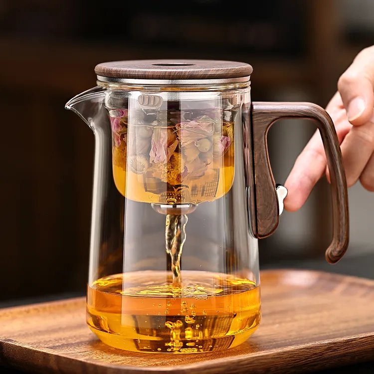 磁吸飘逸杯泡茶壶自动过滤茶水分离杯办公室喝茶杯多功能养生茶壶