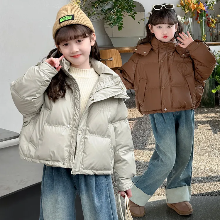 巴拉巴拉女童棉服冬季2024新款中大童装加厚棉衣面包服冬装皮衣外