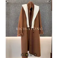 atong/阿彤-【帖塔颂】-2025苏丽简约设计长款廓形大衣外套0923-04