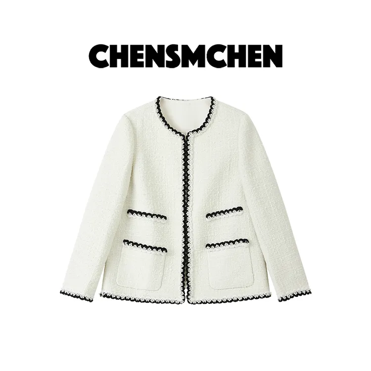 CHENSMCHEN 进口经典小香外套女轻奢精致优雅气质上衣CSW7538TT