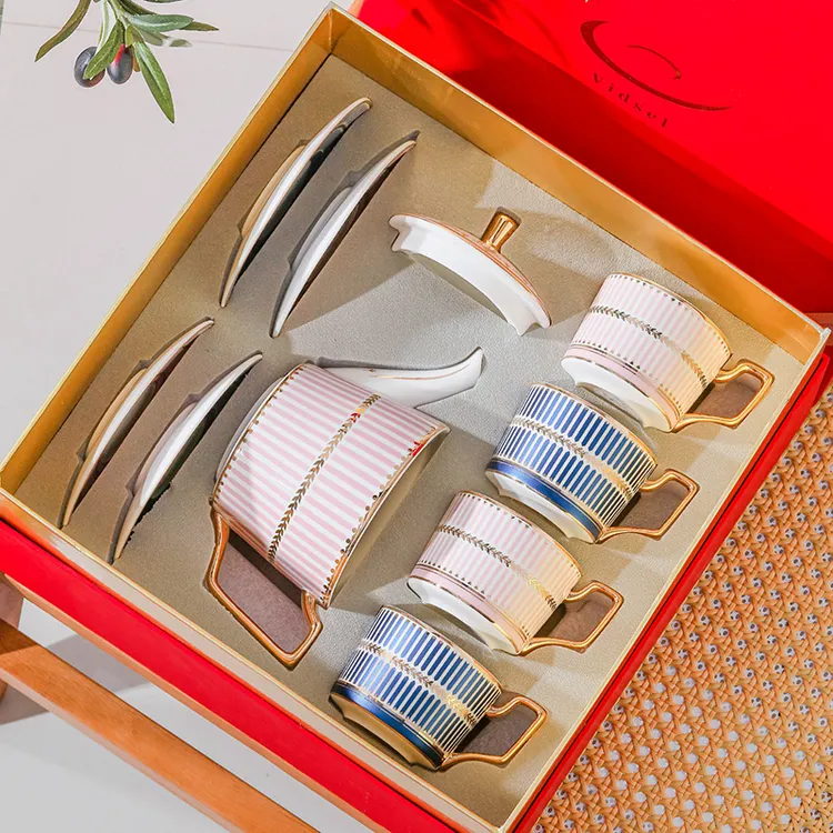 北欧一壶四杯碟精致礼盒装乔迁商务中秋新婚送礼客户领导长辈老师