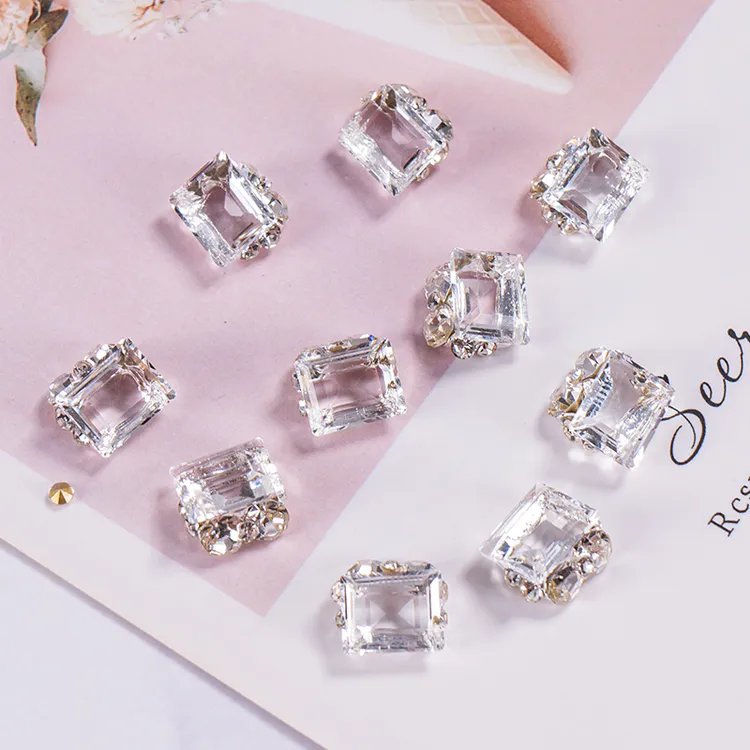 高品透色梧州料成品堆堆钻 美甲钻 夏日爆款新品美甲钻饰品指甲钻