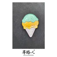 寻路人可爱真皮手工质感冰鸡淋小挂件