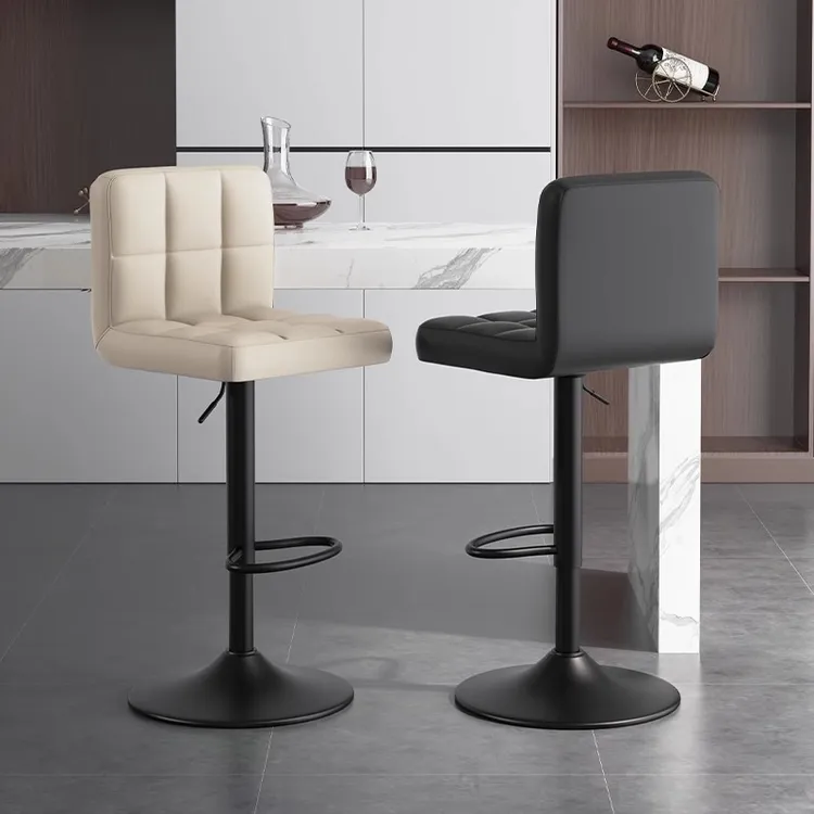 吧台椅升降简约现代高脚椅收银台椅子轻奢吧台椅子家用旋转吧台凳