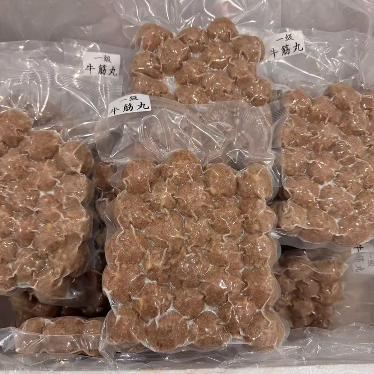 【橙同学同款】潮汕正宗手打牛肉丸牛肉饼500g特产墨鱼丸牛筋丸火锅