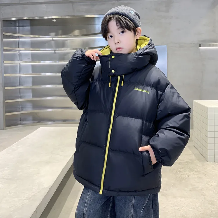 男童冬装夹棉棉服2025新款棉袄棉衣冬季中大儿童秋冬款加厚外套潮