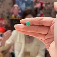 翡翠戒指18K金镶嵌戒指