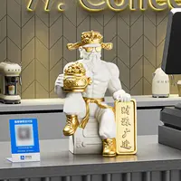 贝汉美财神爷店铺前台创意摆件客厅办公室桌面装饰品新年开业礼物