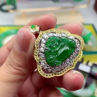 翡翠颈饰银S925镶嵌翡翠