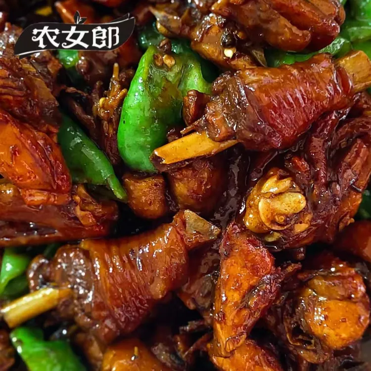 农女郎 山东炒鸡柴火炖鸡纯鸡腿肉1500克（含500克汤汁）