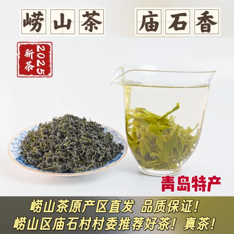 青岛崂山绿茶源头直供直采直销助农25年新茶豌豆香茶叶崂山茶