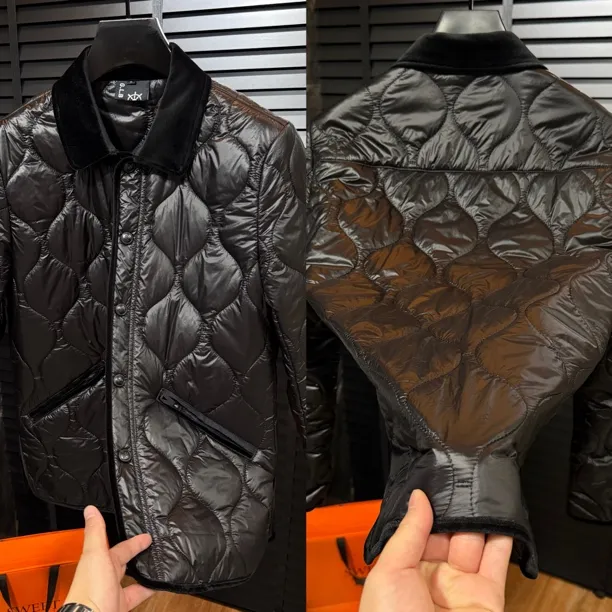 7133翻领丝绒男士薄棉夹克穿搭青春潮流时尚穿搭百搭款