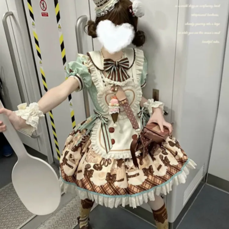 (实体店正品 官方合作店现货) 薄巧甜厨op心动玩偶原创设计Lolita