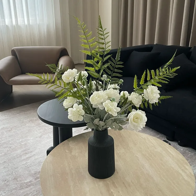 【柿吉】露莲 设计师款手扎花束仿真花假花桌面餐桌岛台电视柜