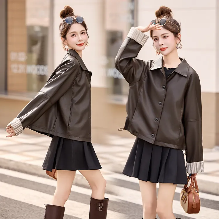 皮衣外套女款爆款2025新款秋装皮褂子皮夹克时尚洋气减龄百搭气质
