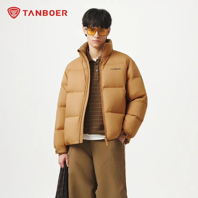 坦博尔男2025新款羽绒服冬季时尚舒适设计感保暖外套TA5560331Z