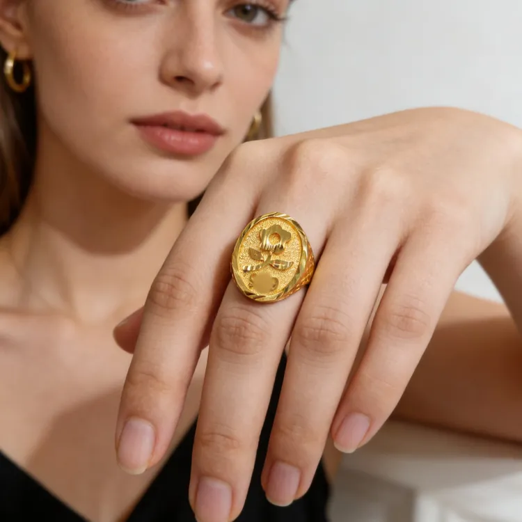 铜合金戒指 KS3054经典 mantizhuo戒指ئۆزگەرمەيدۇ