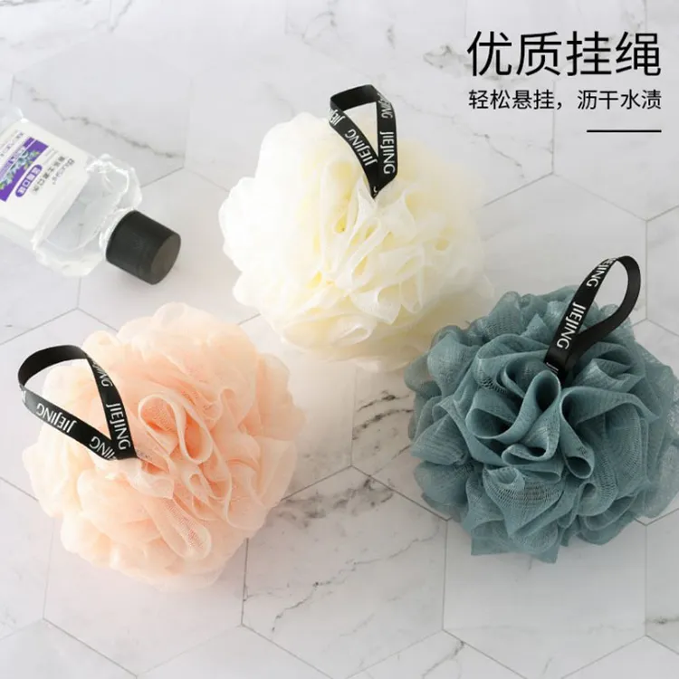 沐浴球男用大号高档不散沐浴花男搓澡超柔软不伤肤洗澡起泡泡神器