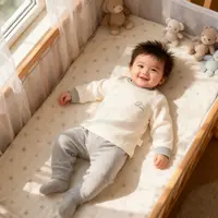 【贴身套装】舒绒棉四季款新生婴儿无骨内衣套装分体宝宝秋衣裤