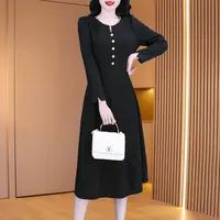 琪琪女装直播间2025新款广州十三行INS风轻奢连衣裙27984