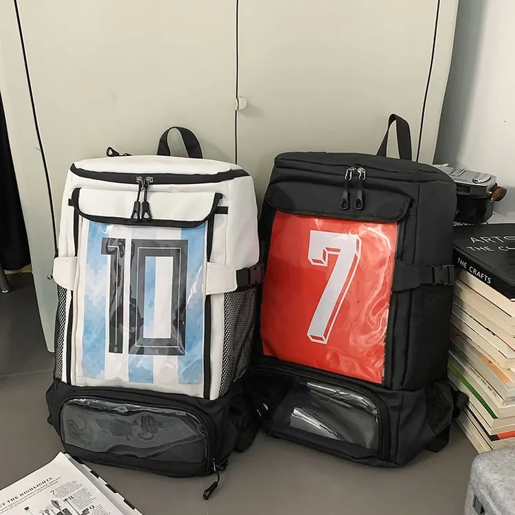 户外运动训练足球装备包男生大容量旅游登山背包多功能收纳双肩包