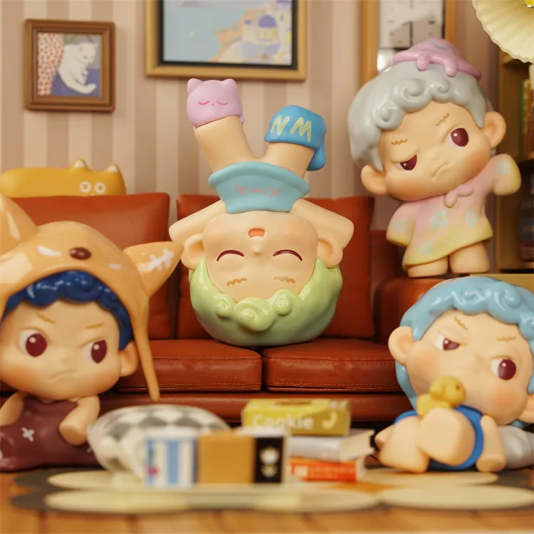 代拆【NIMOO晚安派对】MINI盲盒手办可爱公仔礼物摆件拆盒不退