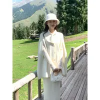 衿贵千金大小姐 气质女神老钱风套装优雅呢子斗篷+半裙冬季新款