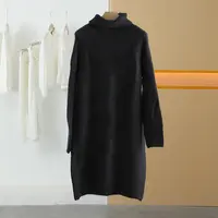 【半价q仓-唐长老自营】货号M0016女装冬新款简约休闲连衣裙MSL