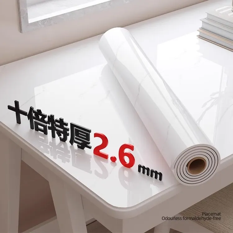 十倍特厚大理石桌面贴纸自粘防水防油防烫餐桌桌子茶几翻新保护垫