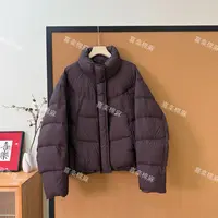喜樂  2025【新国标90白鸭绒】立领纯色简约款泡芙羽绒服外套冬季女