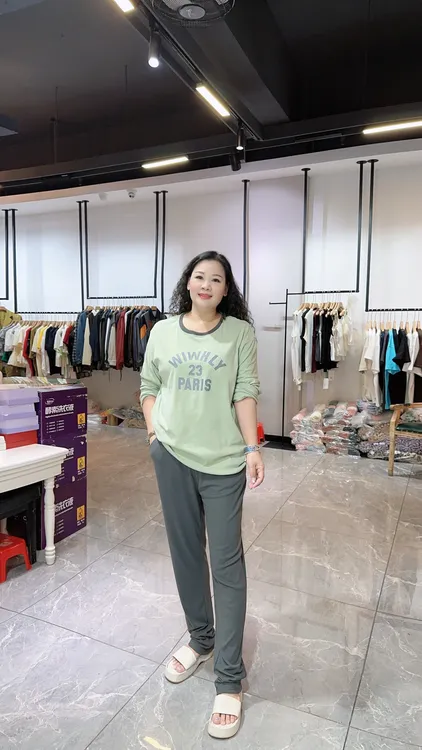 3800男士圆领字母家居服套装0440